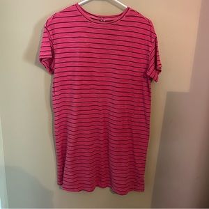 Pink/purple striped dress